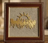 7 Horses Pyrite Frame